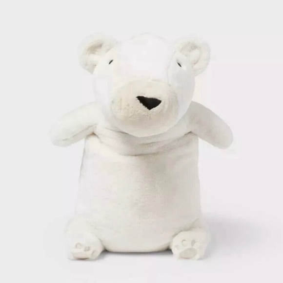Polar Bear Weighted Plush Throw Pillow - Pillowfort - Picture 1 of 12